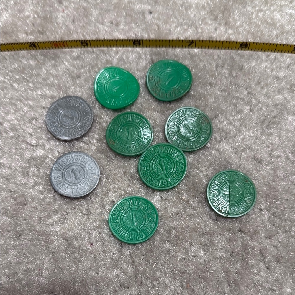 Washington 1 Mill sales tax token from the Post Depression/WWII era